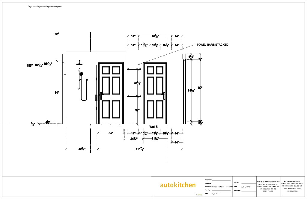 Cranberry Township, PA Bathroom Blueprint