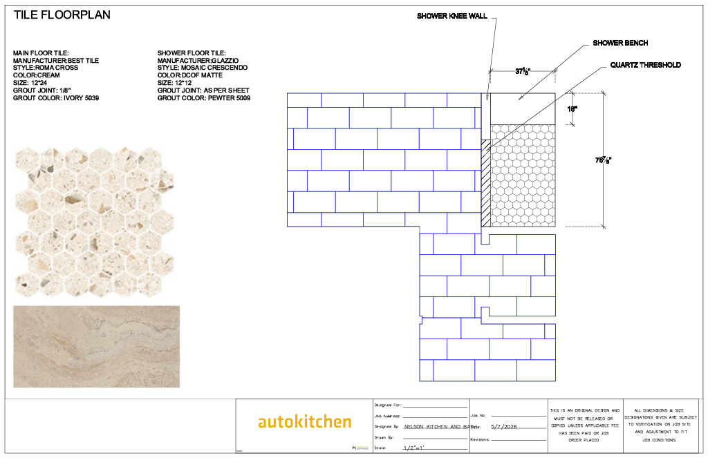 Cranberry Township, PA Bathroom Blueprint